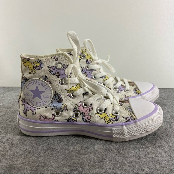 Converse Chuck Taylor All Star High Tops Unicorns Child Size 11 - Picture 1 of 12
